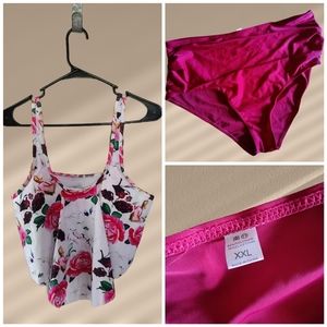 Dressfo‎ XXL Two Piece Tankini Bathing Suit